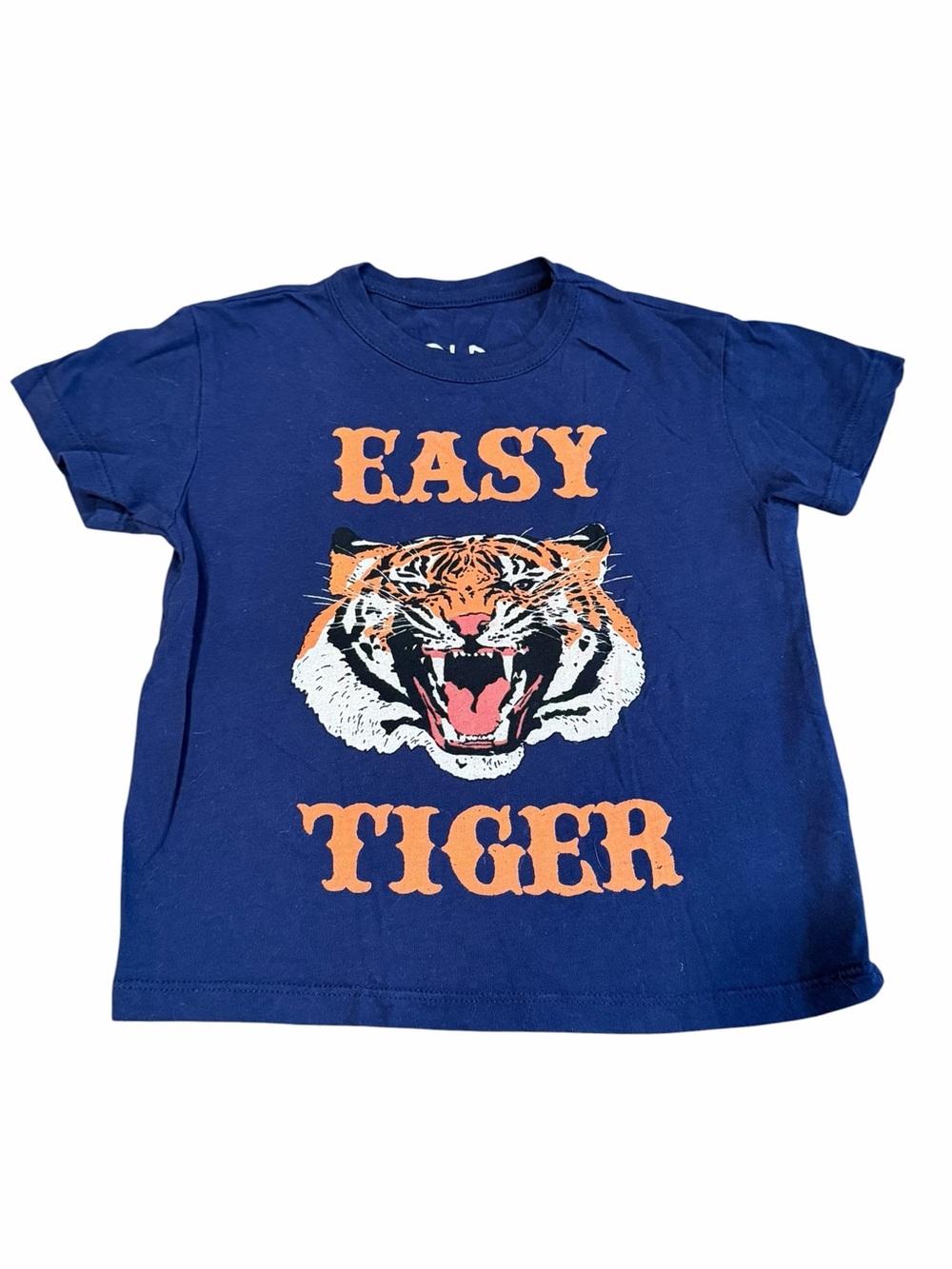 NWOT, Chaser, Boys Navy Blue Tee with Orange & White Tiger Graphic, Size 3